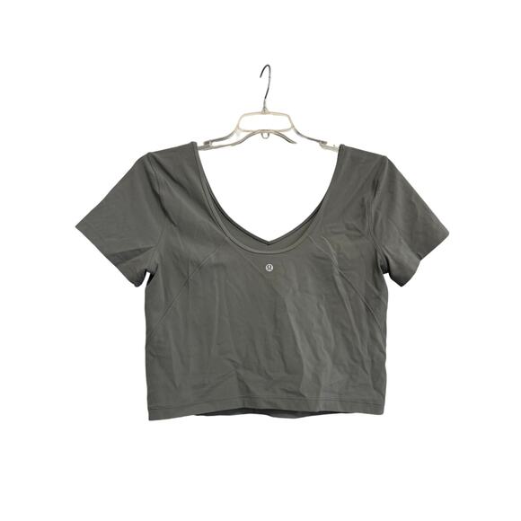 Lululemon Align Tee Gray Sz Large GS - Picture 3 of 4